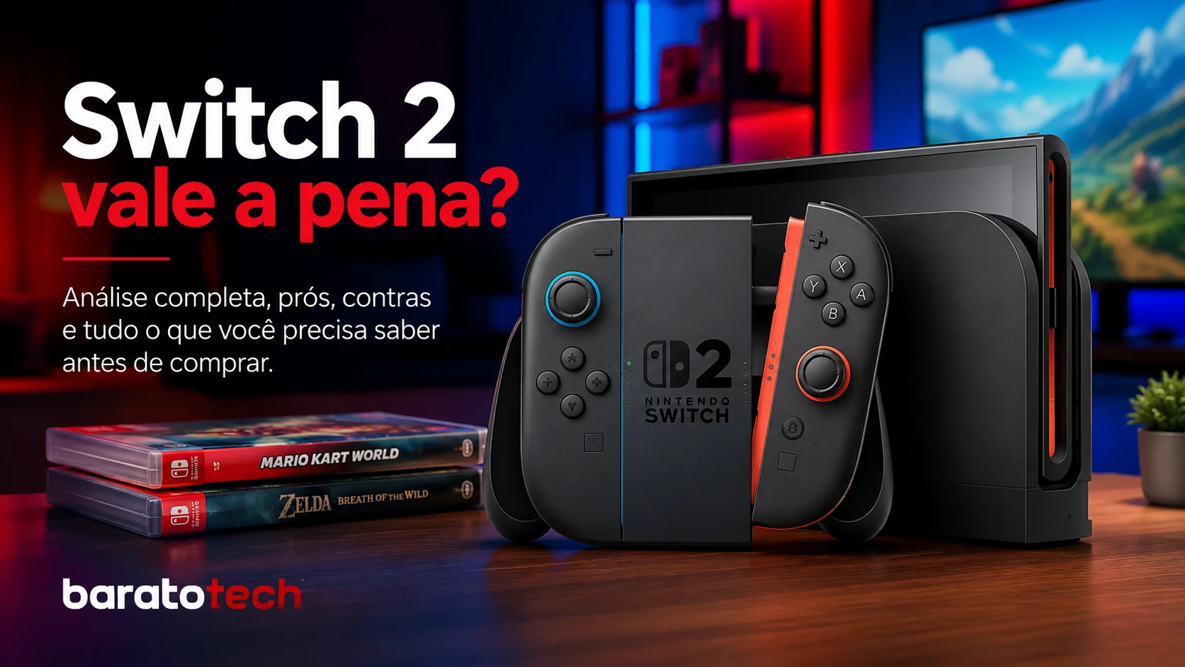 Nintendo Switch 2 vale a pena em 2026? O console é bom, mas o preço assusta.
