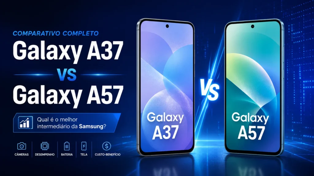 Galaxy A37 vs Galaxy A57: qual Samsung intermediário vale mais a pena em 2026?