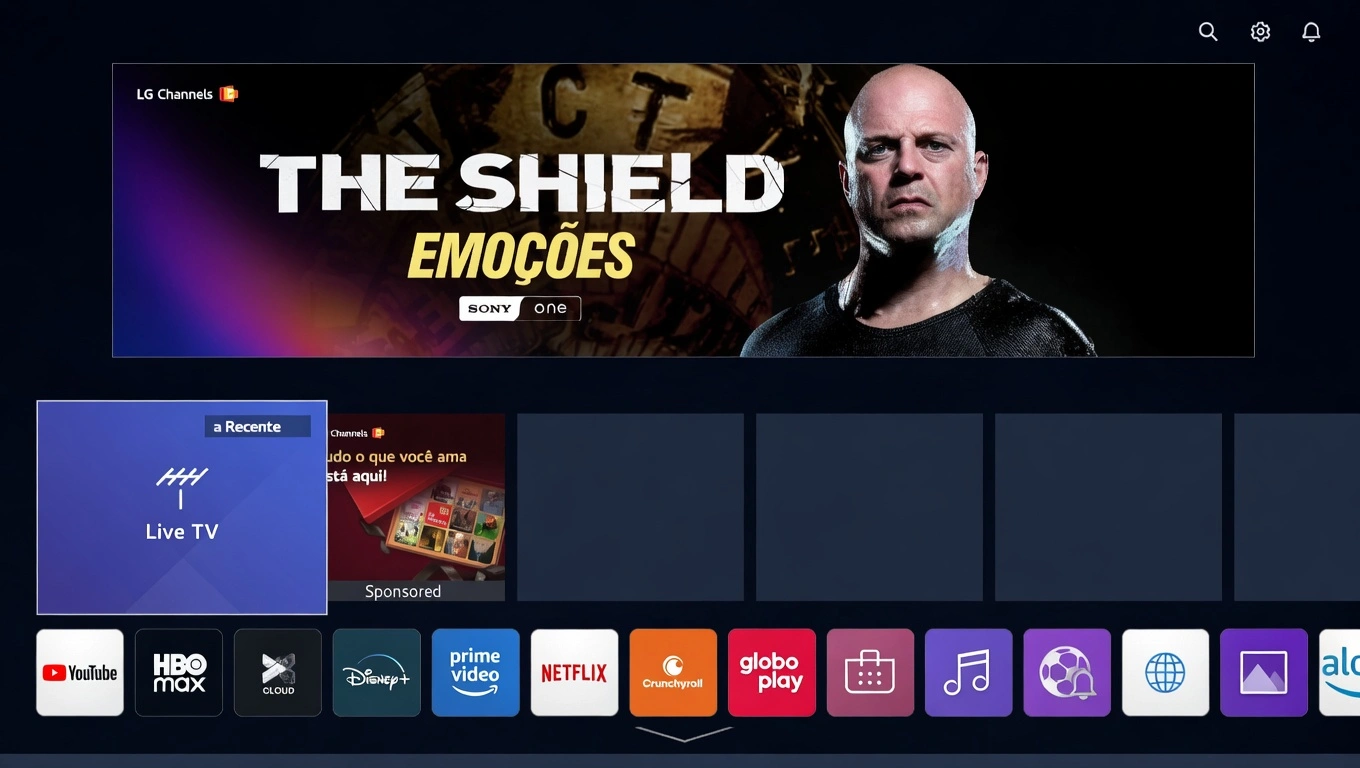 Sistema webOS fluido e fácil de usar