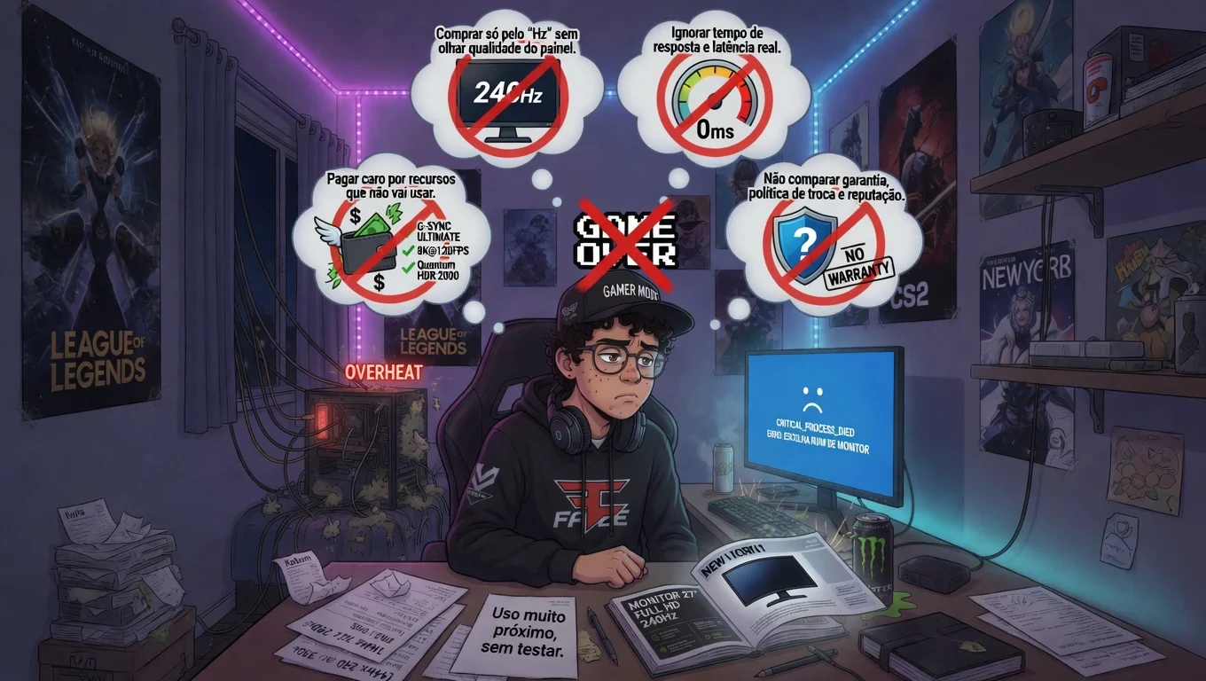 Como escolher o monitor gamer ideal sem errar