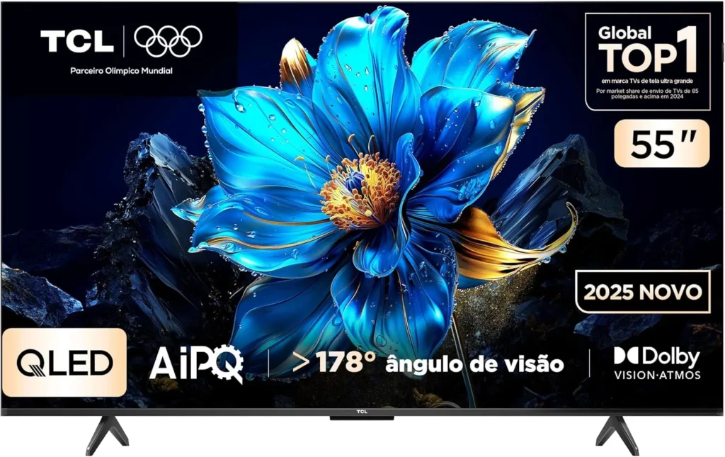 A TCL 55P7K é uma das TVs 55” QLED mais interessantes para custo-benefício
