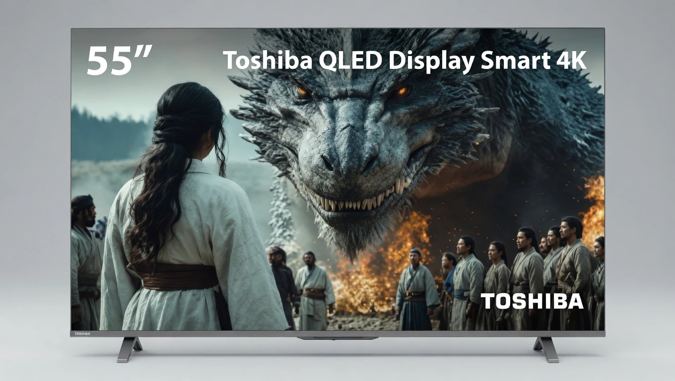 Toshiba 55C450NS QLED 4K Google TV de 55 polegadas