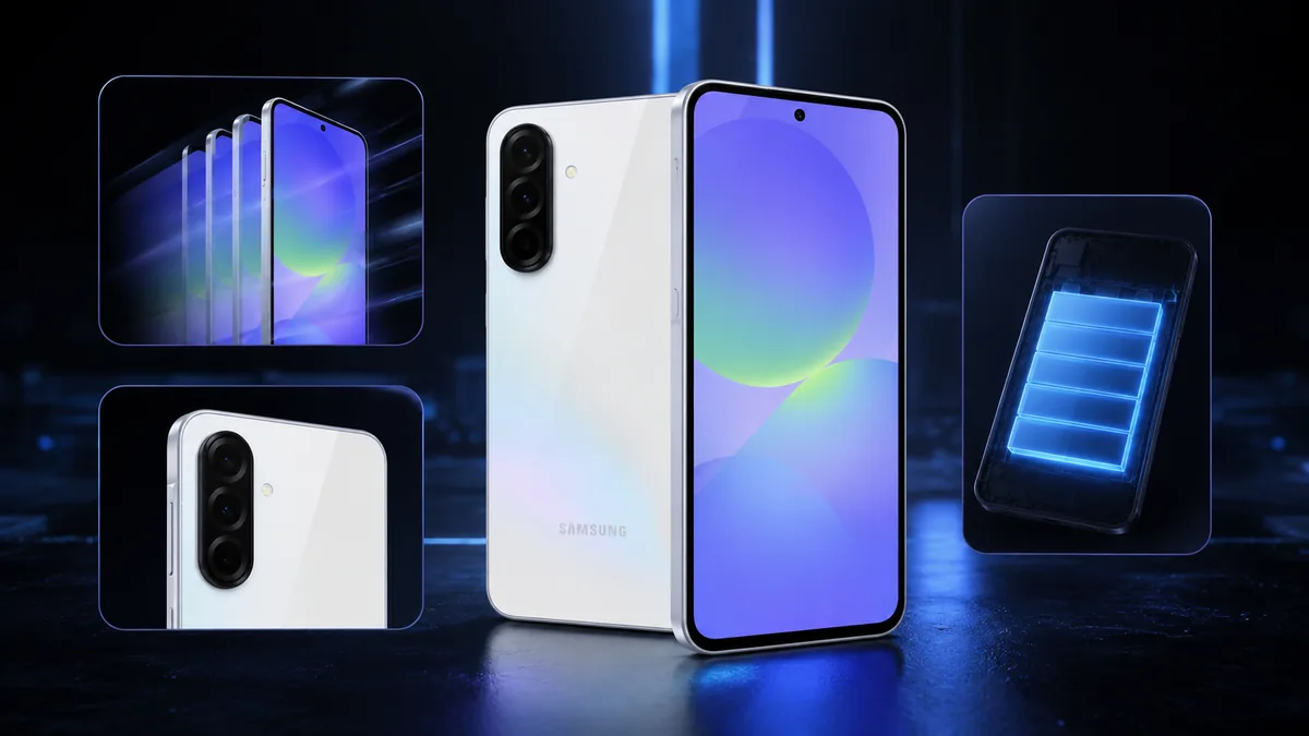 Galaxy A36 5G com destaque para tela AMOLED, câmeras e bateria de 5000 mAh