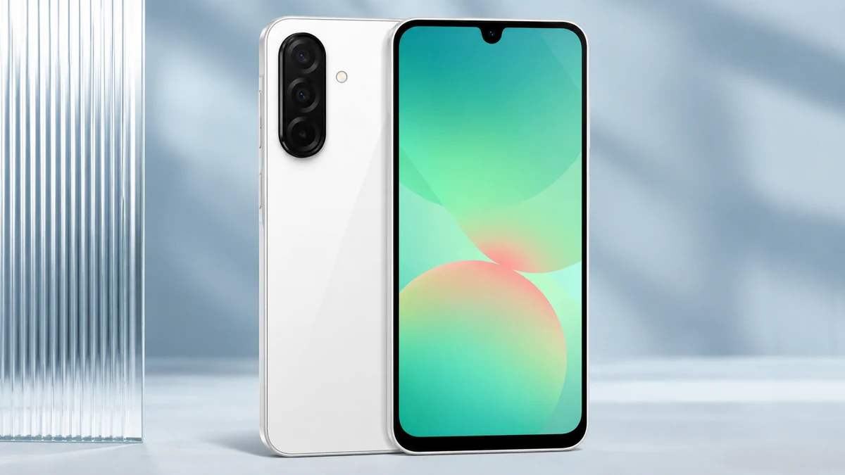 Samsung Galaxy A26 5G com tela AMOLED e conjunto de câmeras traseiras