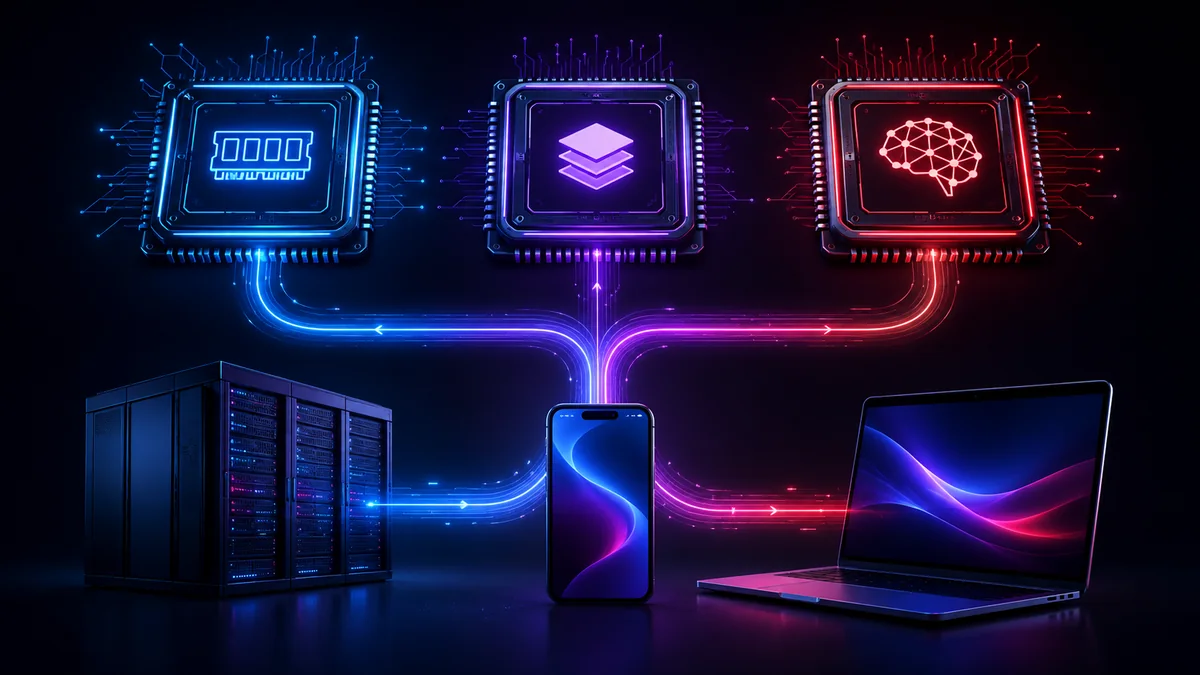 Chips DRAM NAND e HBM explicados para eletrônicos e inteligência artificial