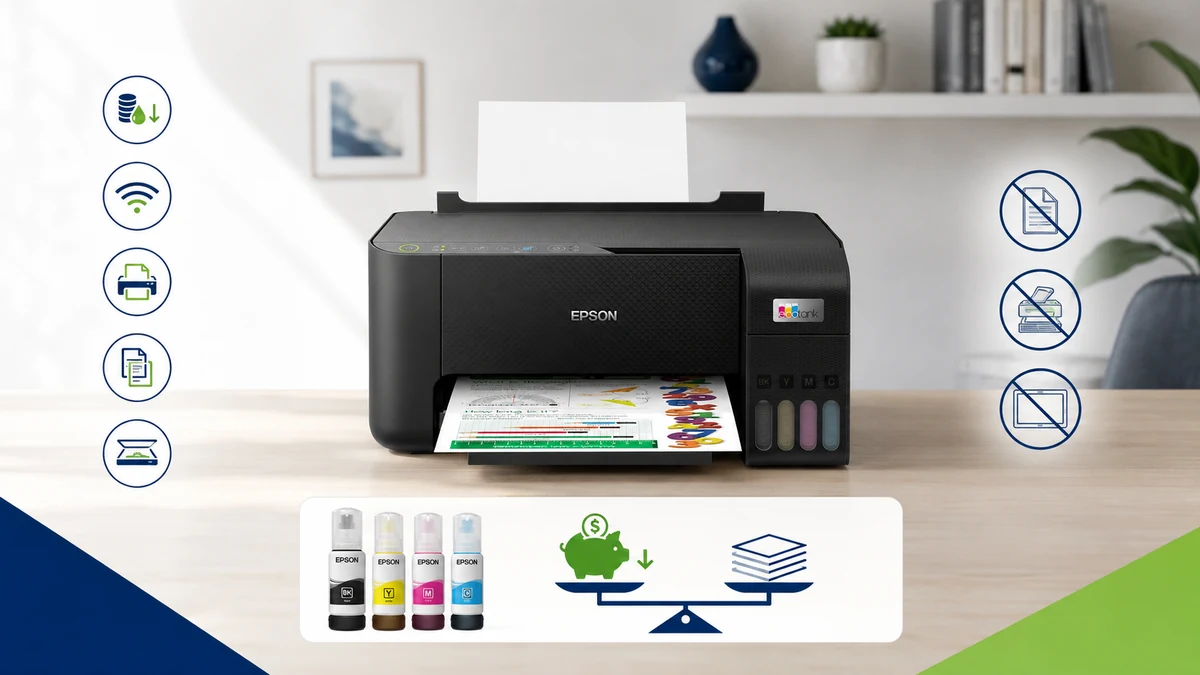 Epson L3250 com pontos positivos, limitações e preço ideal