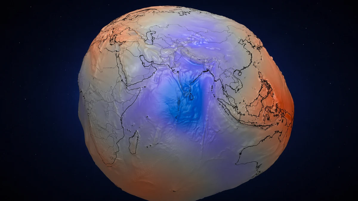 Satélites científicos medindo o campo gravitacional da Terra