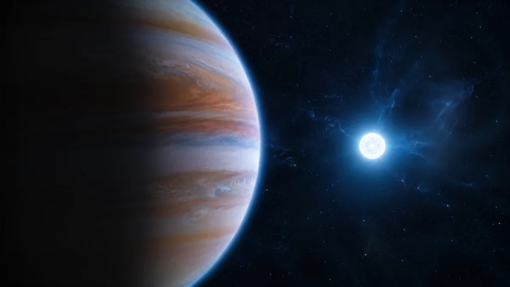 James Webb revela como planeta gigante sobreviveu à morte de sua estrela
