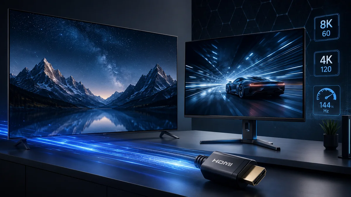 HDMI 2.2 pode mudar TVs e monitores gamer? Entenda antes de trocar o cabo