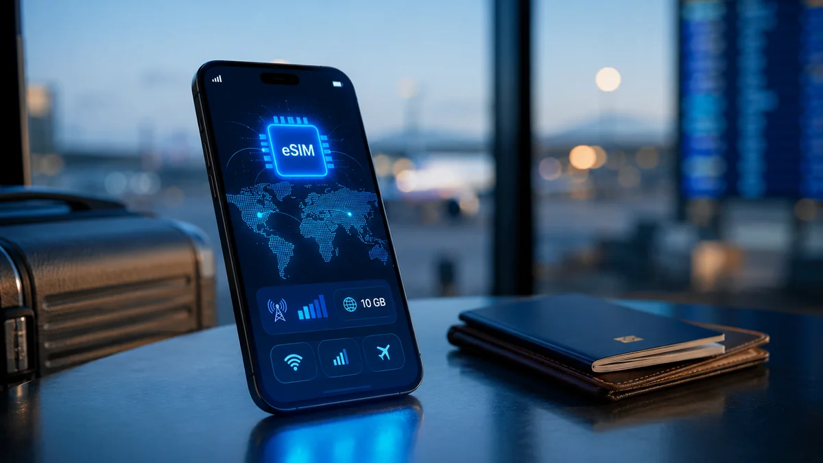 eSIM de viagem em celular Motorola para usar internet fora do Brasil