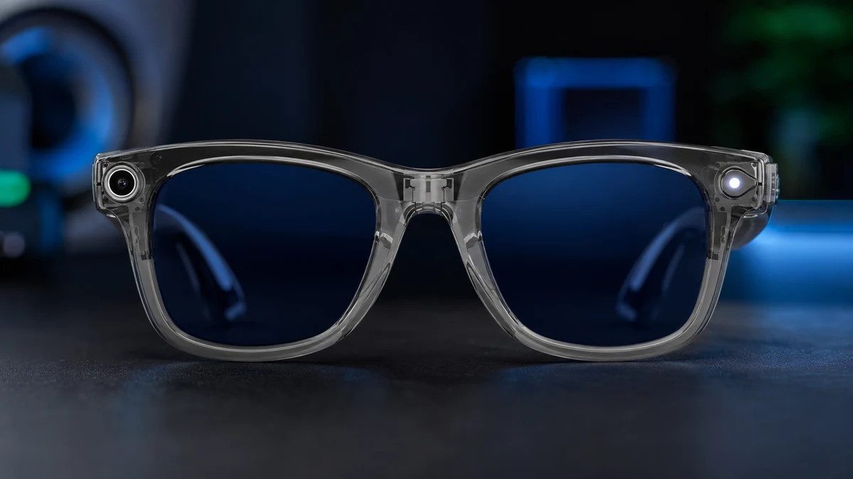 Câmera e luz indicadora de gravação do Ray-Ban Meta Gen 2