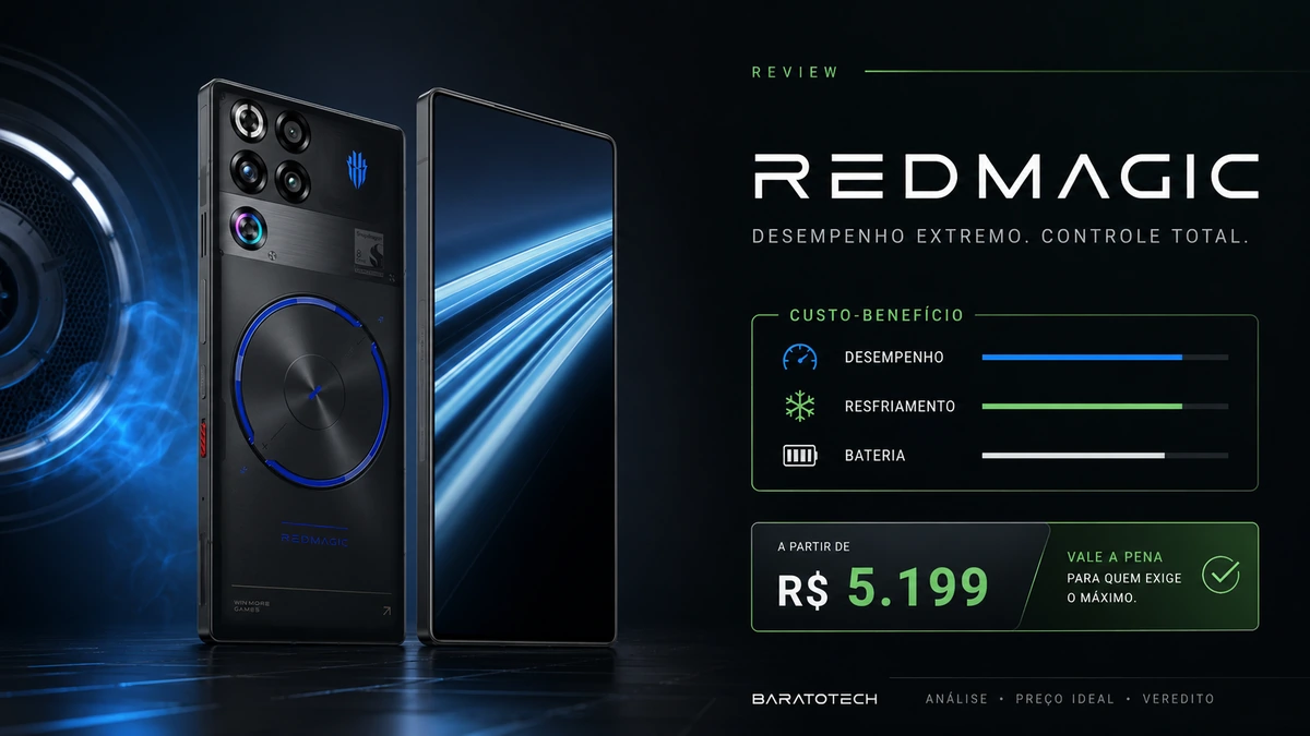 REDMAGIC 11S Pro com análise de preço ideal e custo-benefício gamer