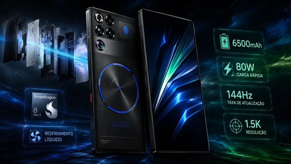 REDMAGIC 11S Pro vale a pena em 2026? Review honesto do celular gamer com Snapdragon e resfriamento líquido