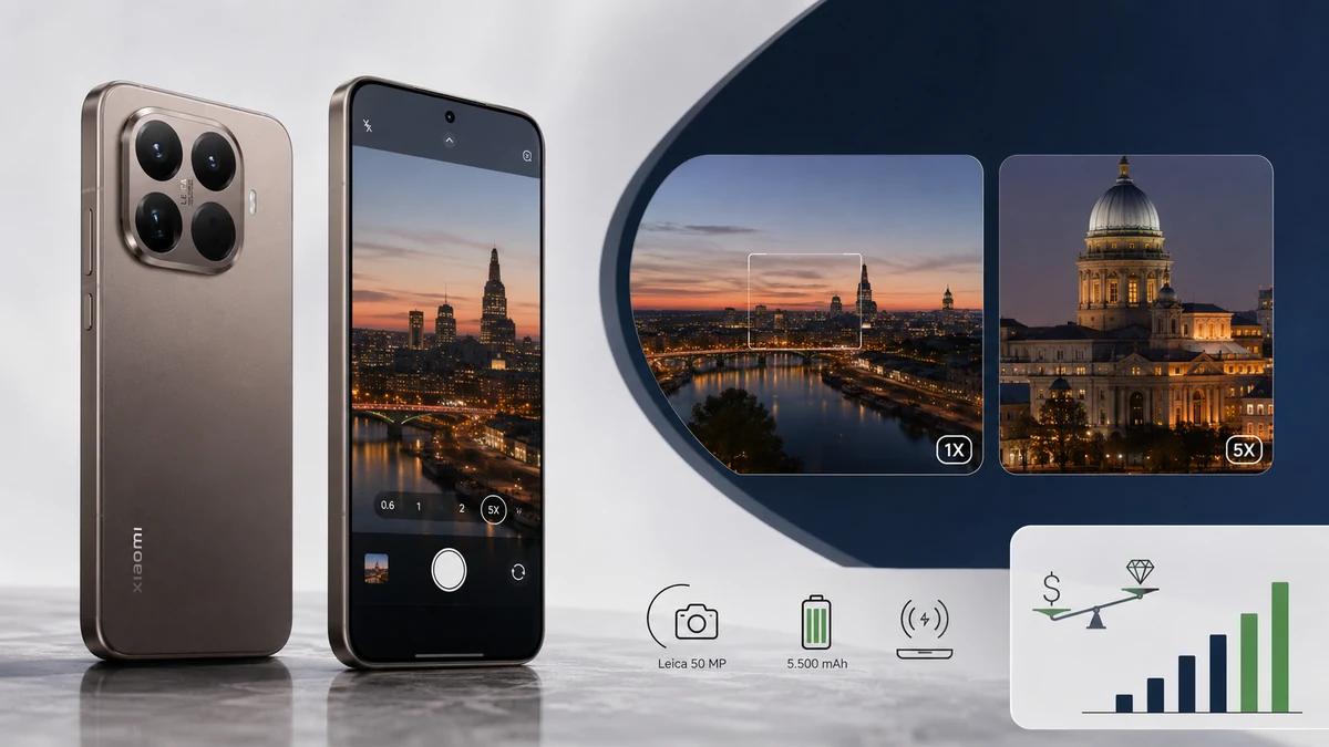 Xiaomi 15T Pro fotografando cidade com zoom óptico Leica de 5x