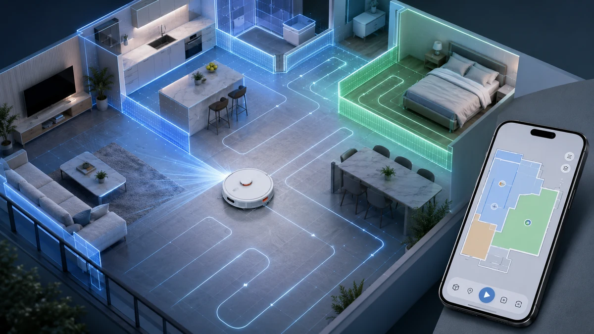 Sistema de mapeamento a laser do Xiaomi Robot Vacuum S20