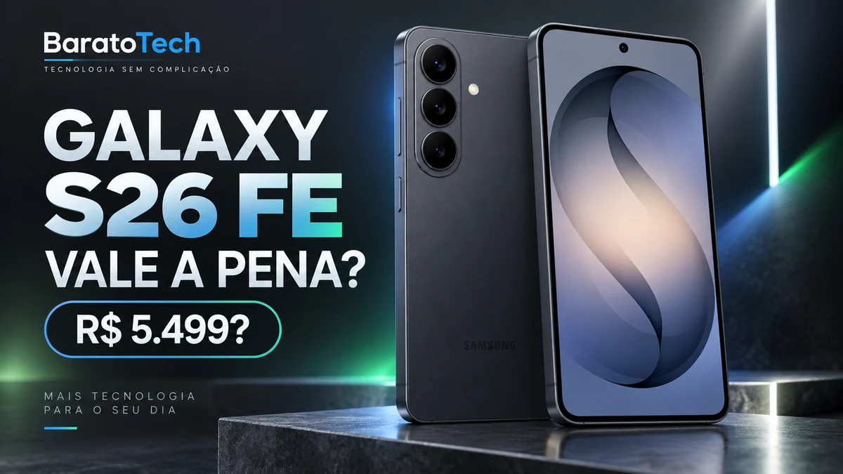 Galaxy S26 FE vale a pena em 2026? Novo Samsung é forte, mas R$ 5.499 assusta