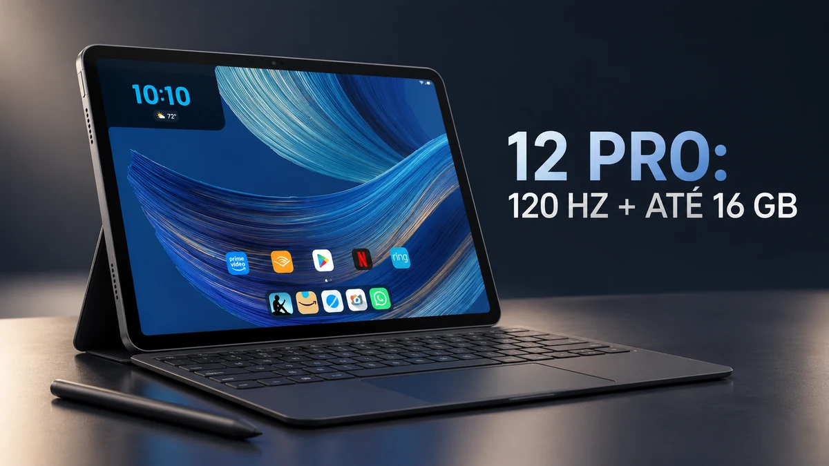 Amazon Alexa Tablet 12 Pro com tela de 120 Hz