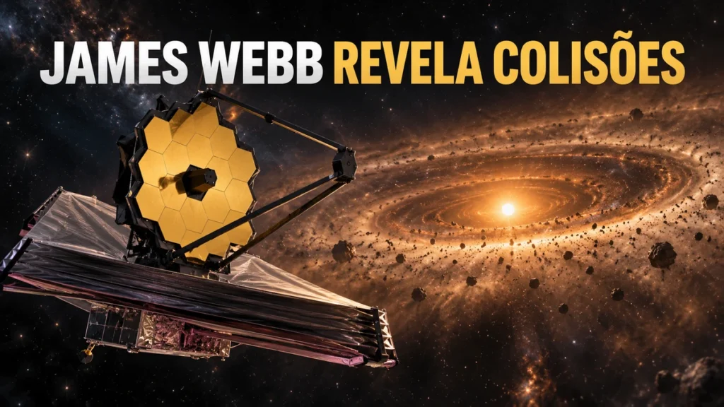 James Webb encontra sinais de colisões capazes de vaporizar planetas