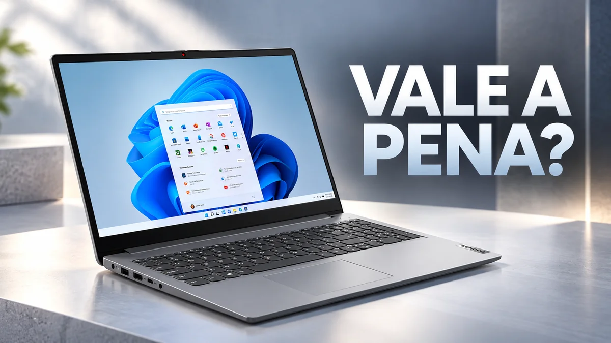 Lenovo IdeaPad 1i vale a pena em 2026? Review do notebook Core i3
