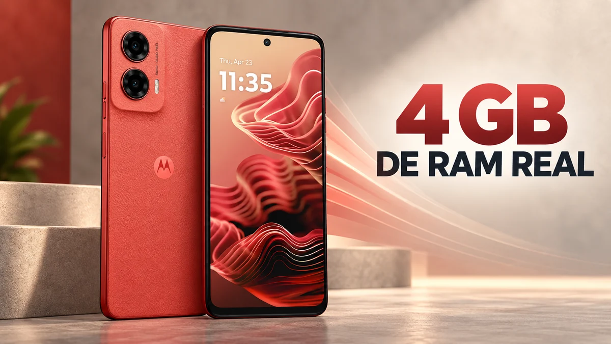 Moto G35 tem Unisoc T760 e 4 GB de RAM física