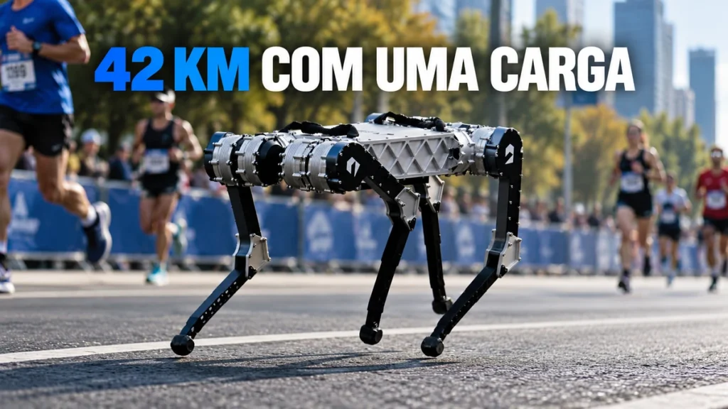 Robô de quatro patas corre 42 km com uma única carga; estudo revela como conseguiu