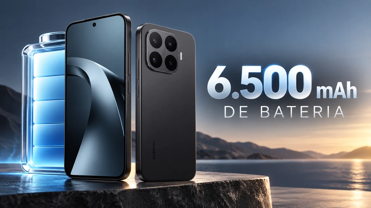 Xiaomi 17T destacando bateria de 6.500 mAh